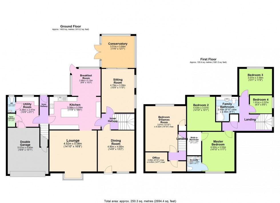 Floorplan for The Promenade, Wellingborough