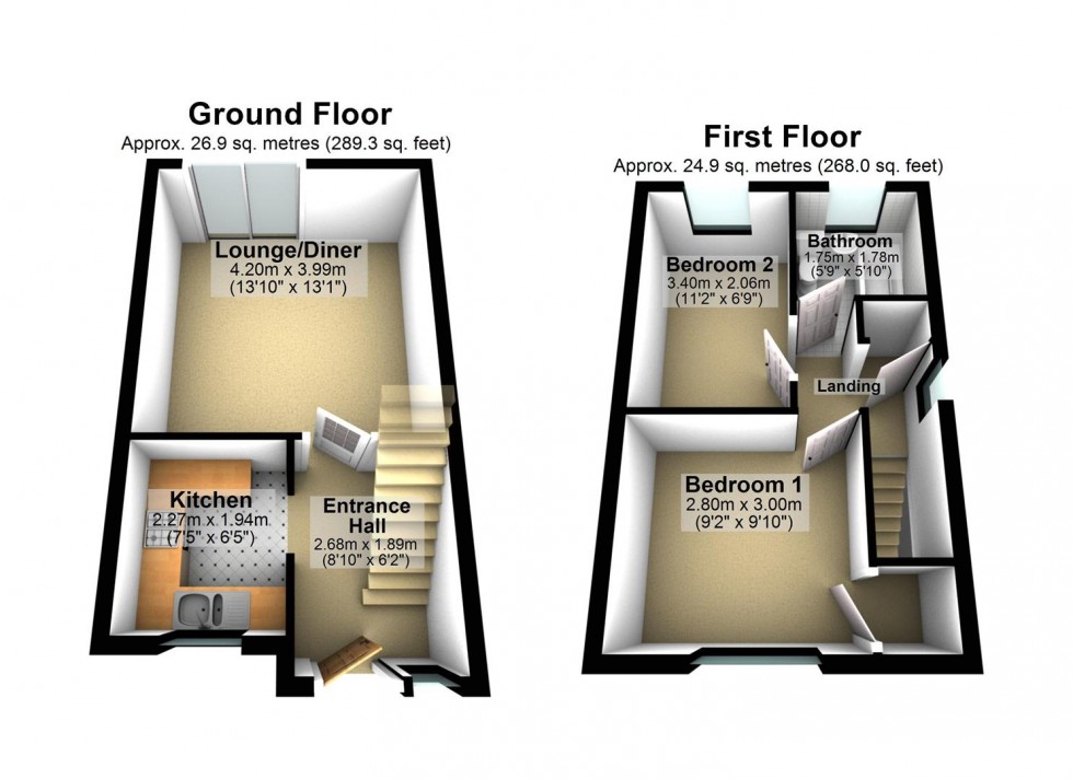 Floorplan for Dale Avenue, Wellingborough