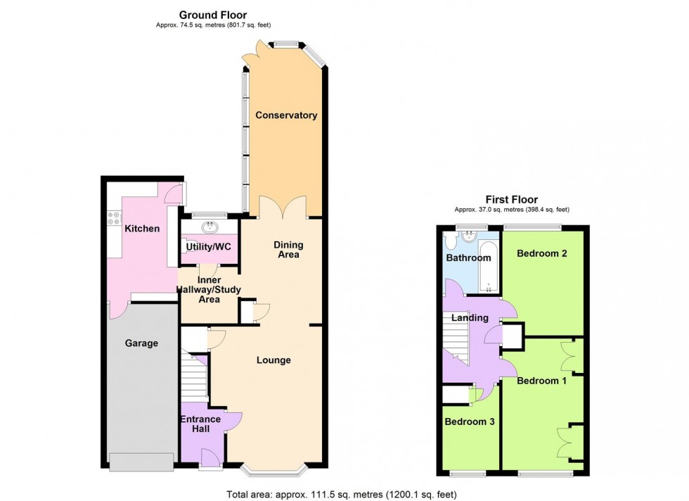 Floorplan for Torrington Crescent, Wellingborough