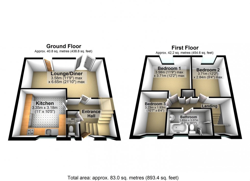 Floorplan for Kilnway, Wellingborough