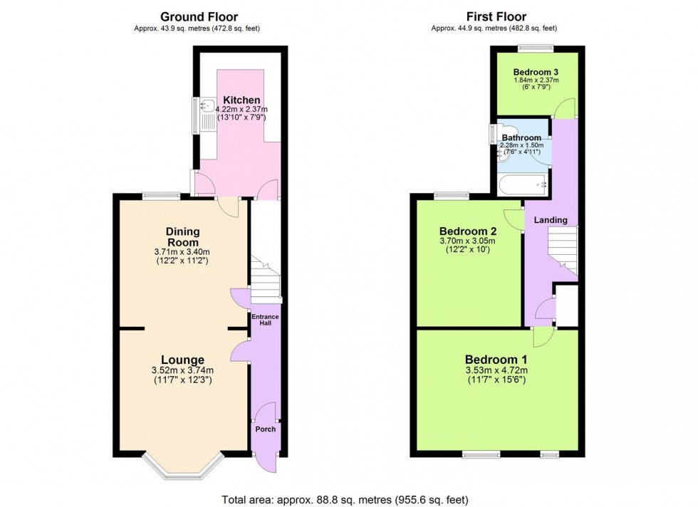 Floorplan for Great Park Street, Wellingborough