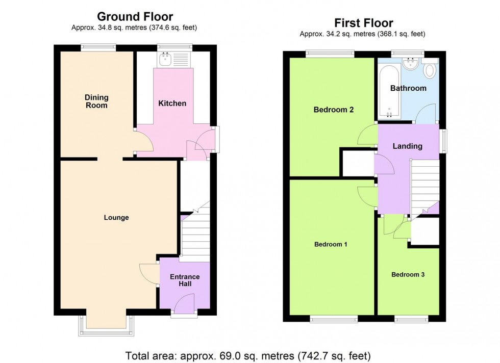 Floorplan for 32 Weldon CloseWellingborough