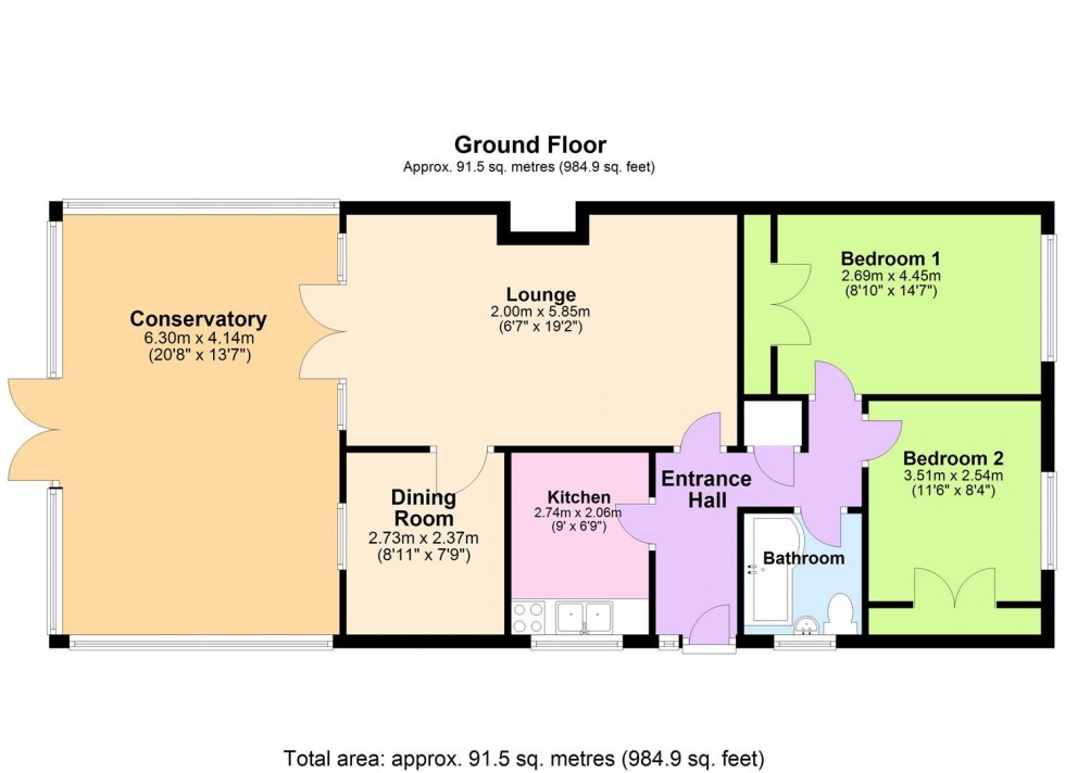 Floorplan for Fallowfield, Wellingborough