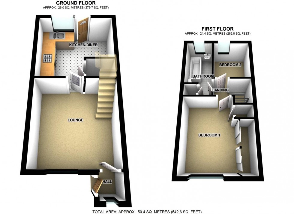 Floorplan for Senwick Drive, Wellingborough