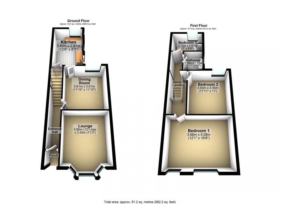 Floorplan for Vivian Road, Wellingborough