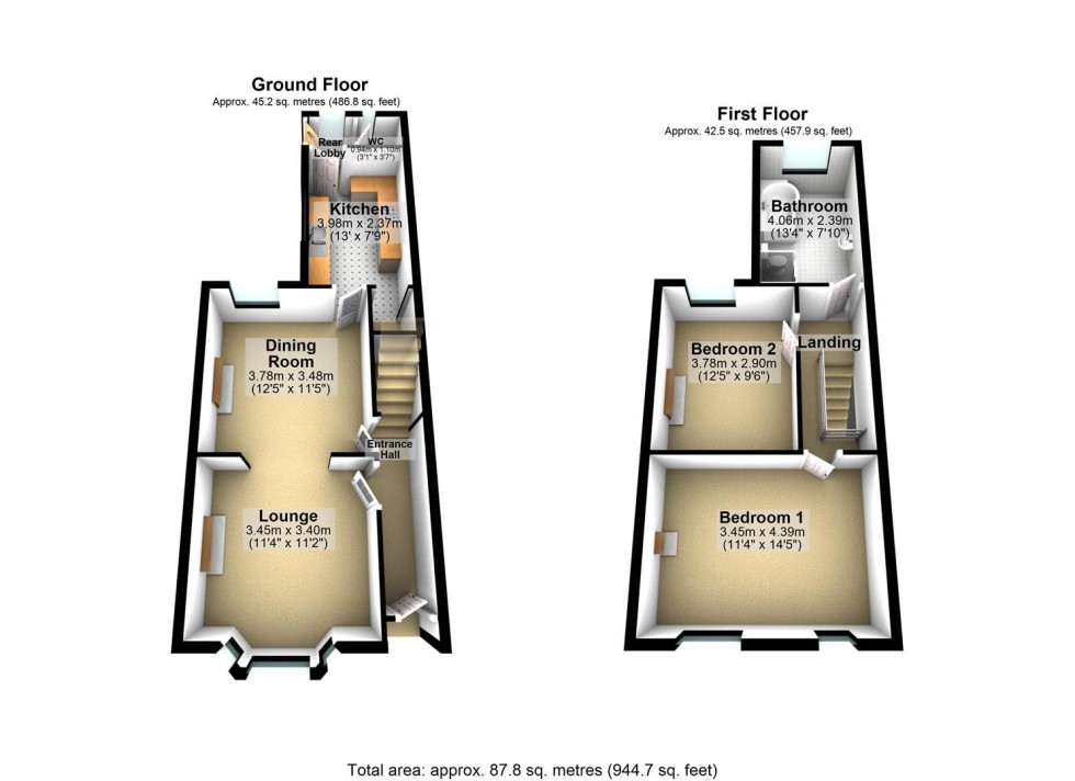 Floorplan for Knox Road, Wellingborough