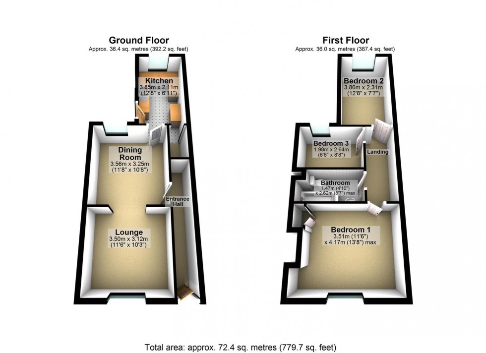 Floorplan for Great Park Street, Wellingborough