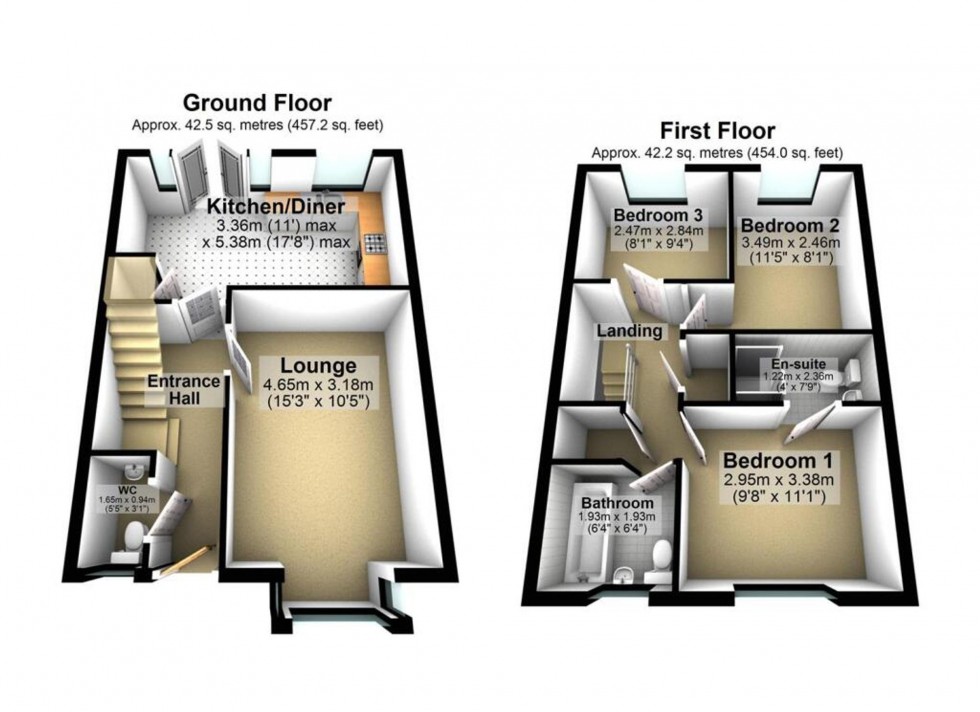 Floorplan for Haystack Close, Wellingborough, NN8