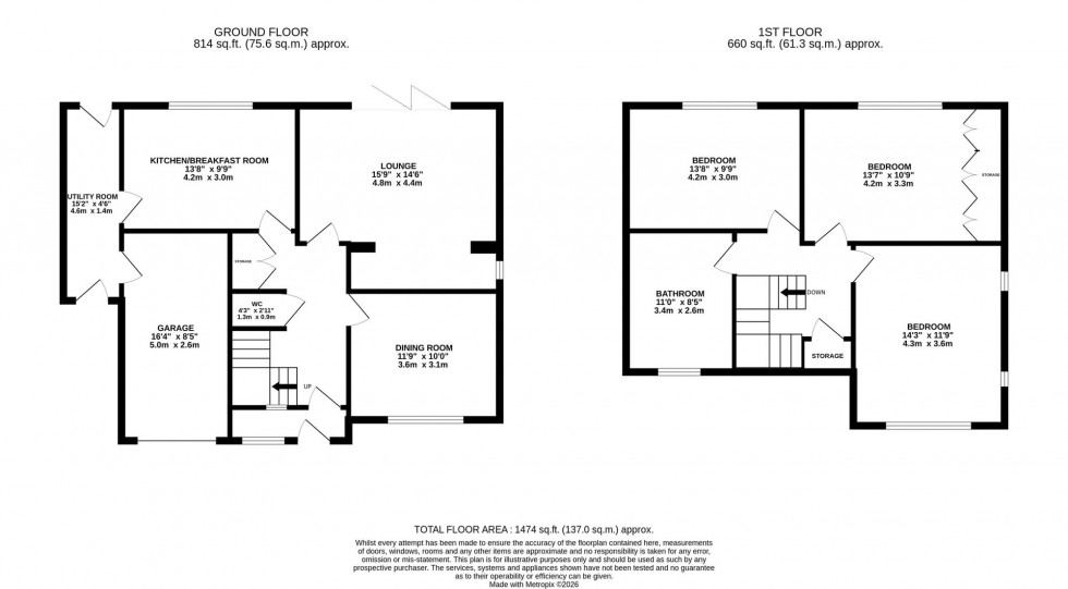Floorplan for Milton Avenue, Wellingborough, NN8