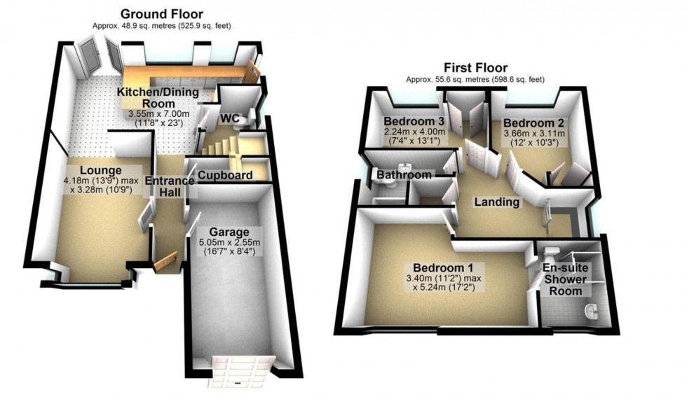 Floorplan for Goodwin Close, Wellingborough, NN8
