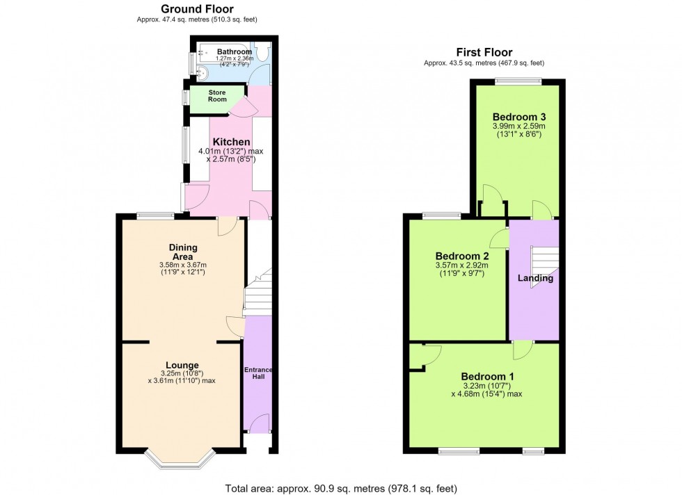 Floorplan for Mill Road, Wellingborough, NN8