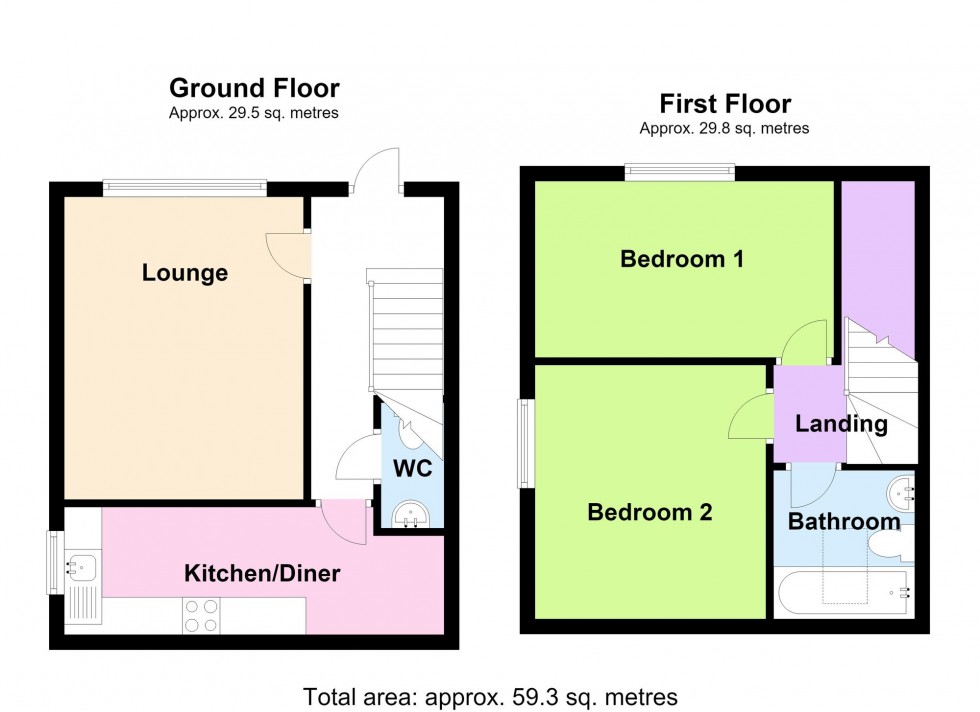 Floorplan for High Street Mews, Wellingborough, NN8