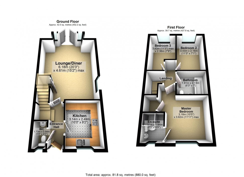 Floorplan for Haystack Close, Wellingborough, NN8