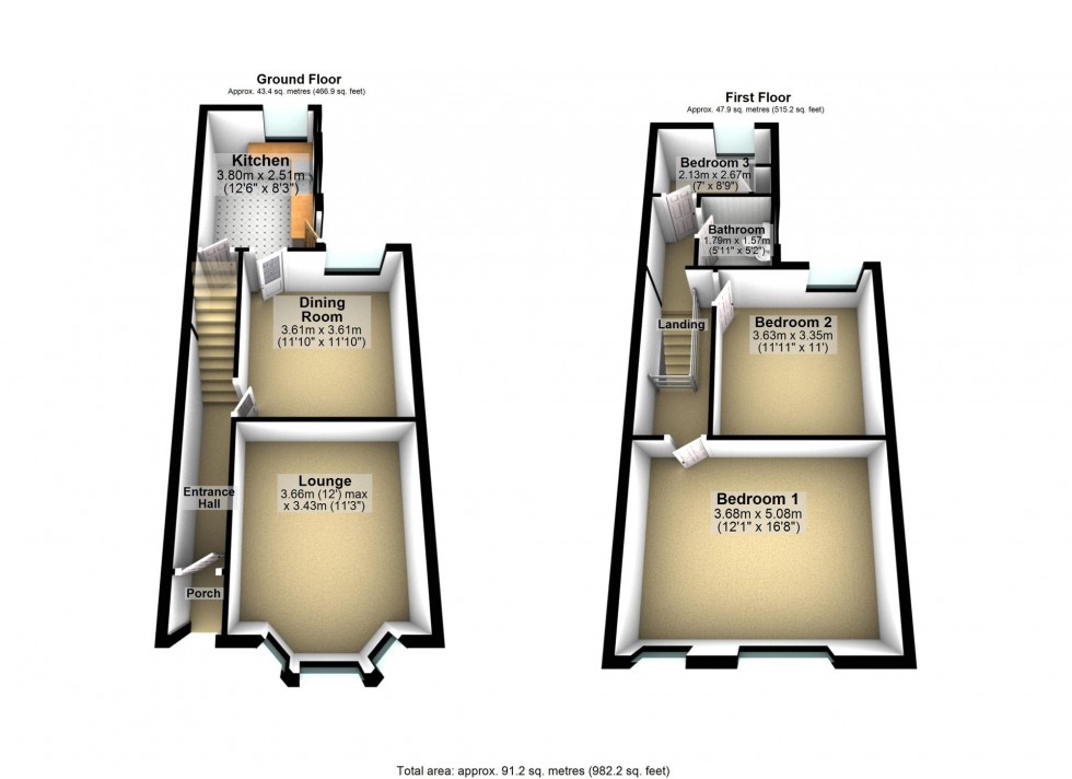 Floorplan for Vivian Road, Wellingborough, NN8