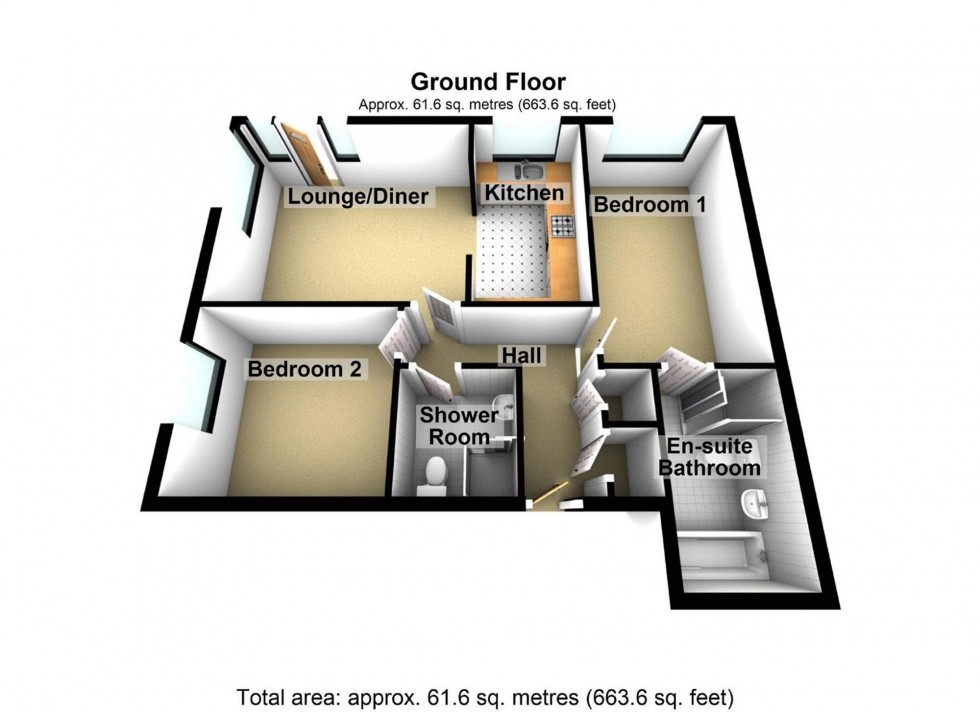 Floorplan for Croyland Road, Wellingborough, NN8