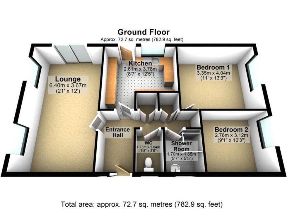 Floorplan for Roberts Street, Wellingborough, NN8