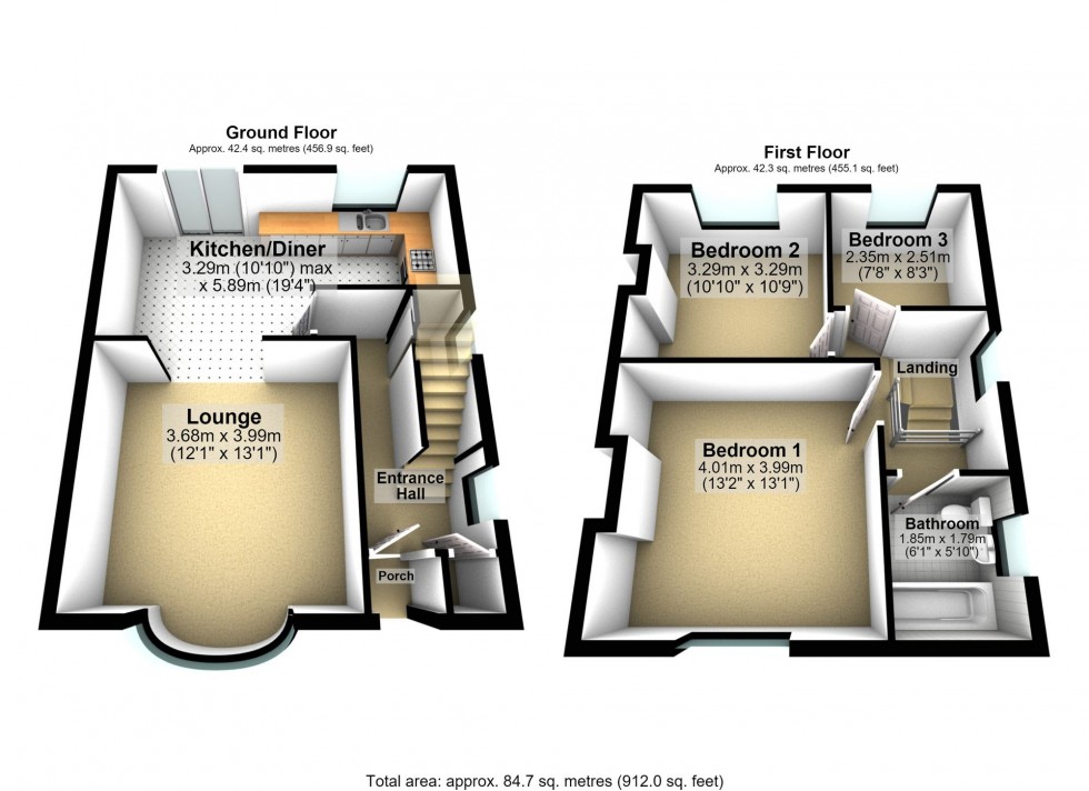 Floorplan for Finedon Road, Wellingborough, NN8