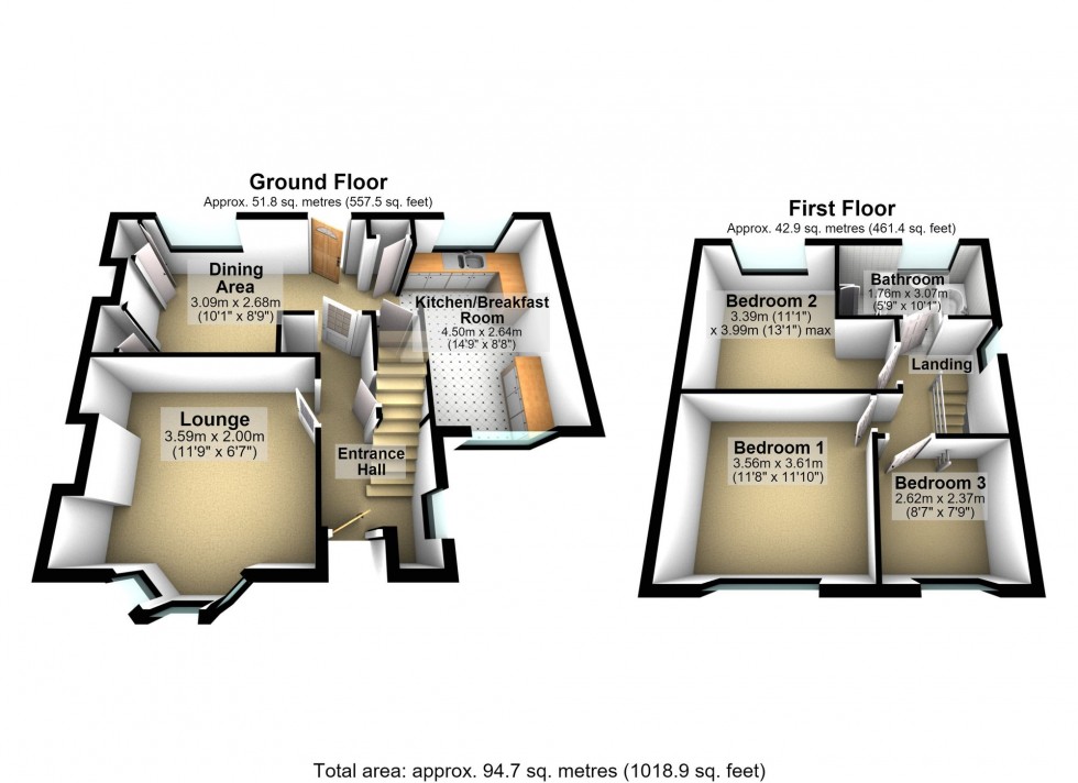 Floorplan for Margaret Avenue, Wellingborough, NN8