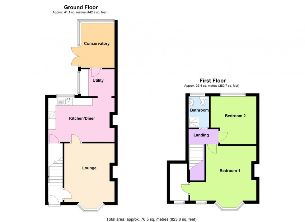 Floorplan for Mill Road, Wellingborough, NN8