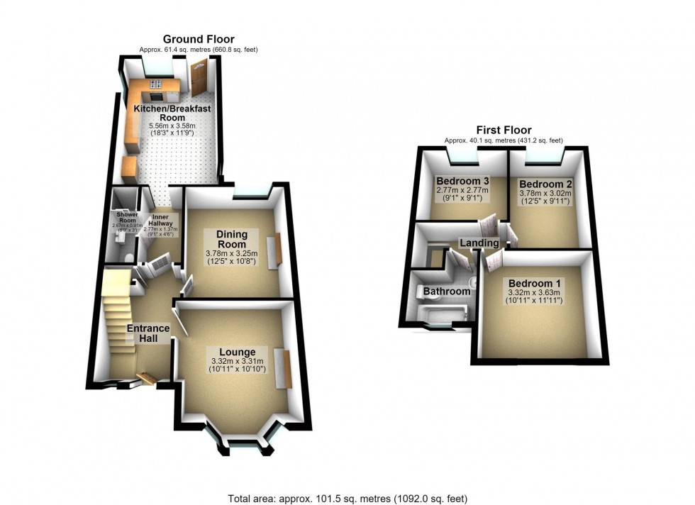 Floorplan for Westfield Road, Wellingborough, NN8
