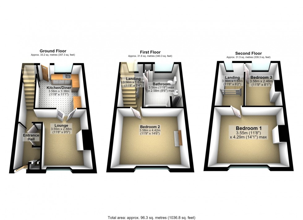 Floorplan for Great Park Street, Wellingborough, NN8