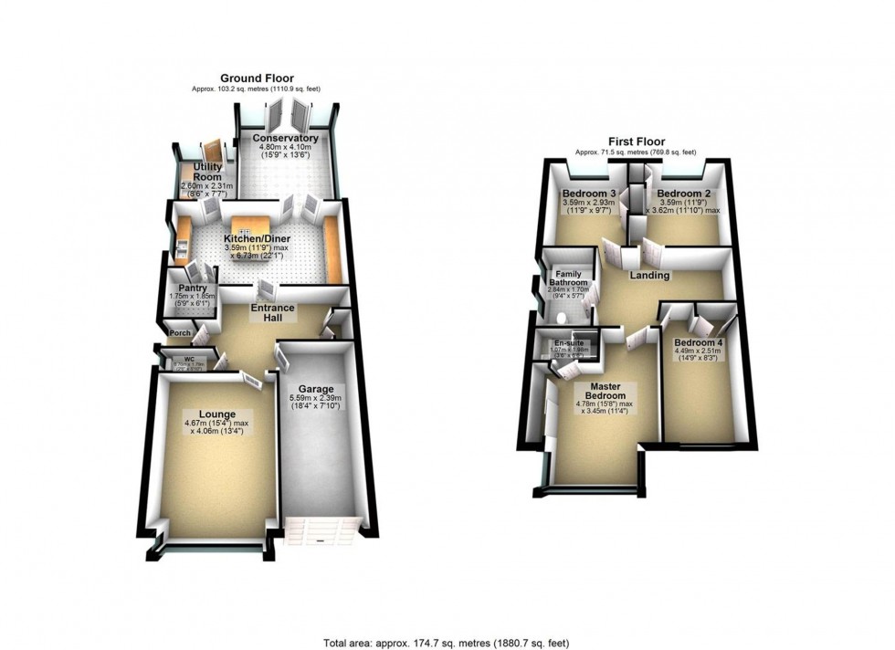 Floorplan for Wollaston Road, Irchester, NN29