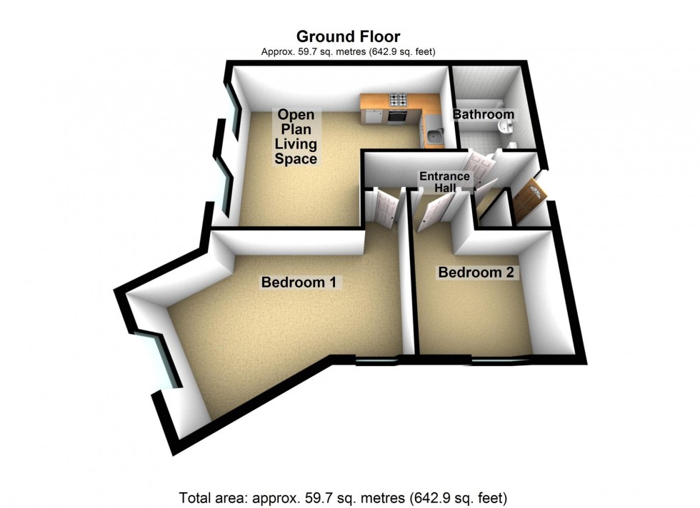Floorplan for Irthlingborough Road, Wellingborough, NN8